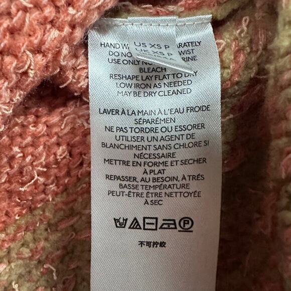 Anthropologie Pilcro Women's XS Knit Sweater Boxy Cut Color Block 3/4 Sleeves - Picture 6 of 12